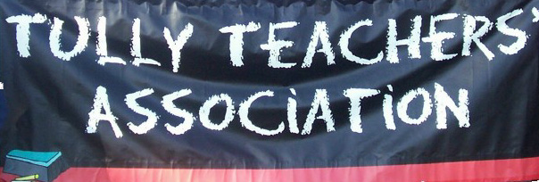 Image of banner reading Tully Teachers' Association
