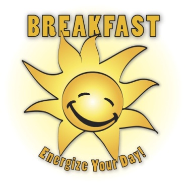 Image of sun: Breakfast, energize your day!